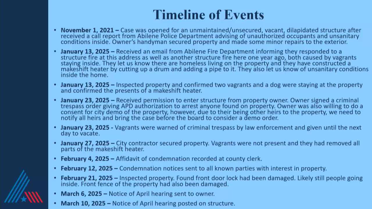 City board to consider demolition order for condemned property with multiple heirs