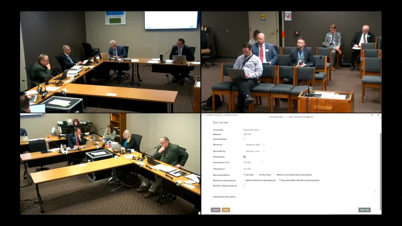 Committee passes House Bill 1540 addressing school funding challenges and transparency concerns
