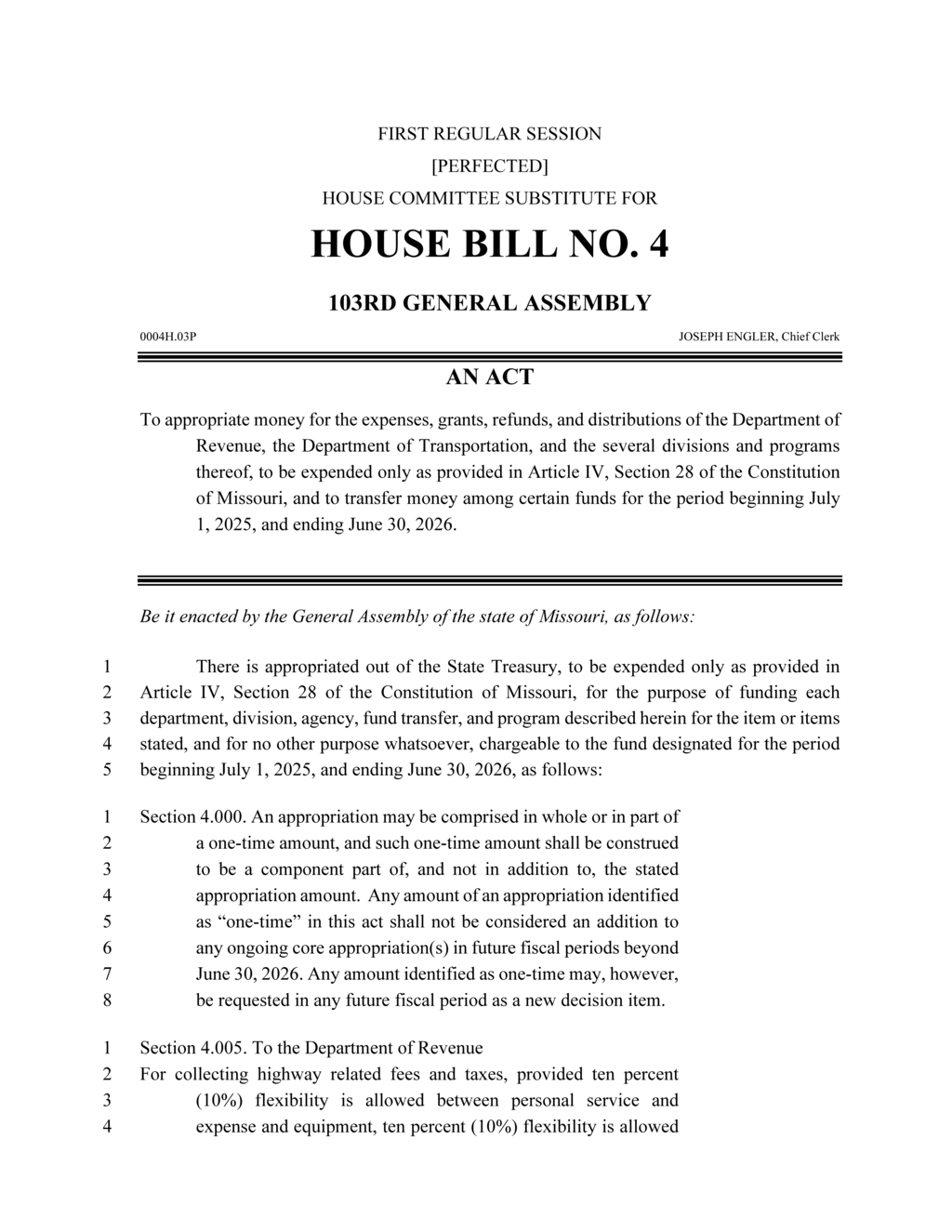 Missouri Legislature approves $1.2 billion budget allocation for transportation and lottery funds