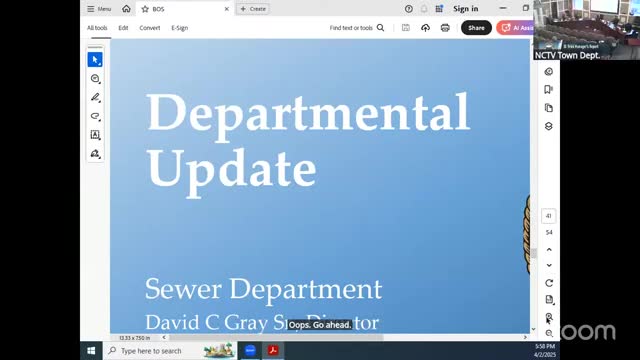 Sewer department outlines stormwater utility plan, sampling program and capital requests