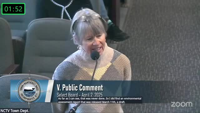 Nantucket Sound drilling concerns raised over tourism and environmental impacts