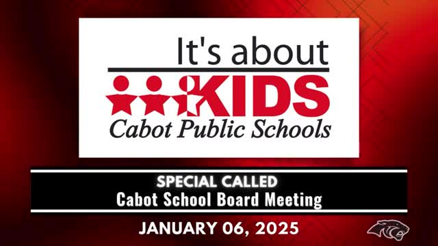 Cabot Board of Education holds executive session on superintendent employment; reconvenes with no action
