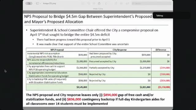 City denies education stabilization funds in budget discussions