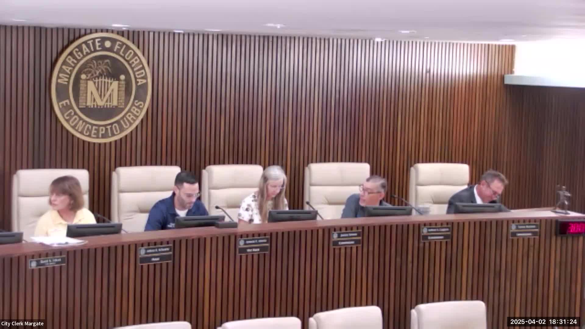 Margate City Commission honors Pledge of Allegiance leader Leonardo Little