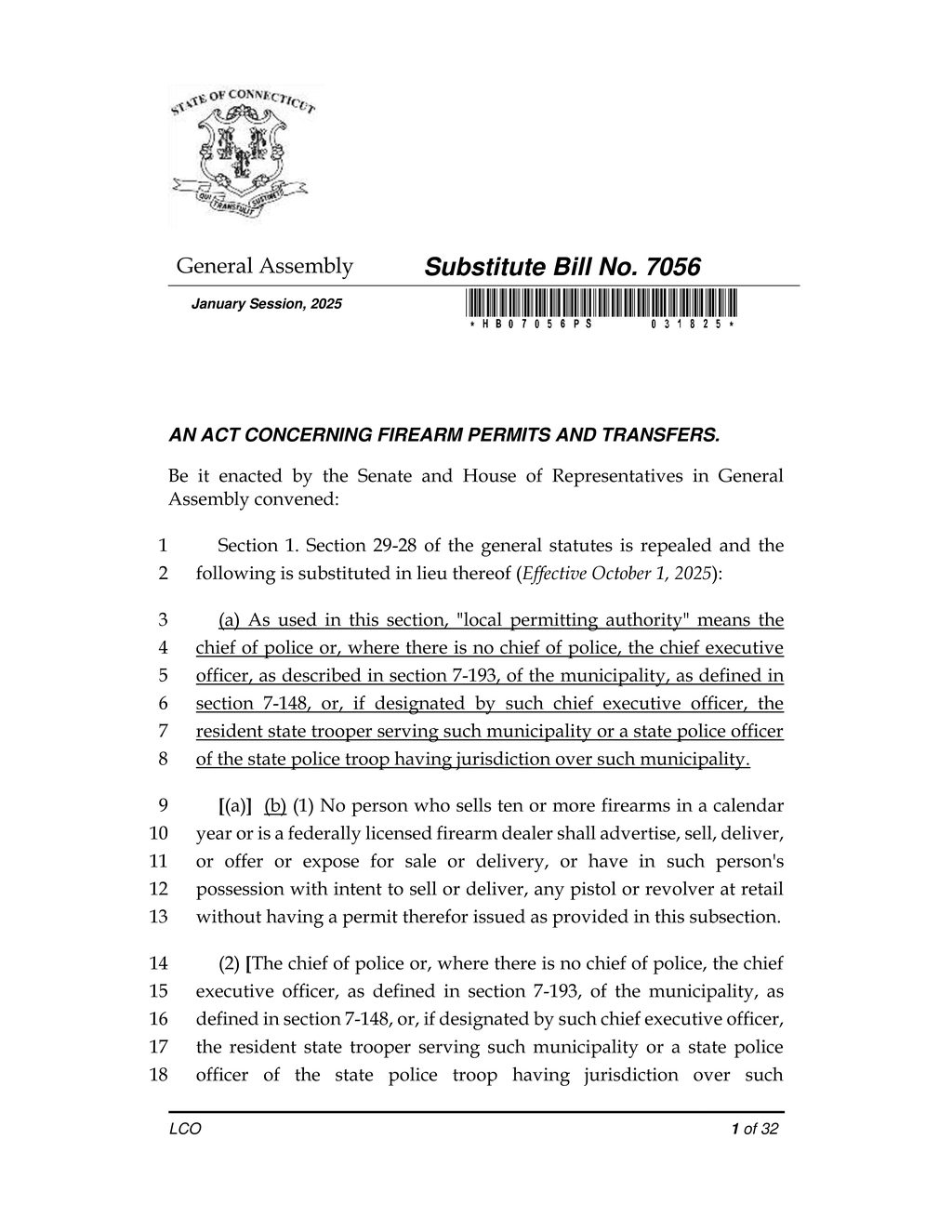 Connecticut legislates permit requirements for ammunition sales starting October 2025