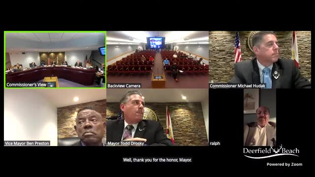 Mayor Tom appreciates community support during first week in Deerfield Beach office