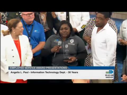 Benjamin Jackson celebrates 35 years of service at Miami Dade County