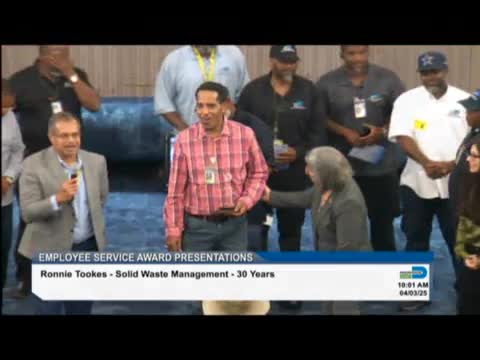 Miami Dade honors Ronnie Tookes for three decades of exceptional waste management service