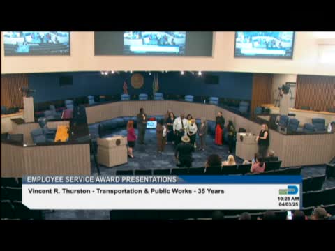 Operator Thurston recognized for 30 years of exceptional service at Miami Dade County
