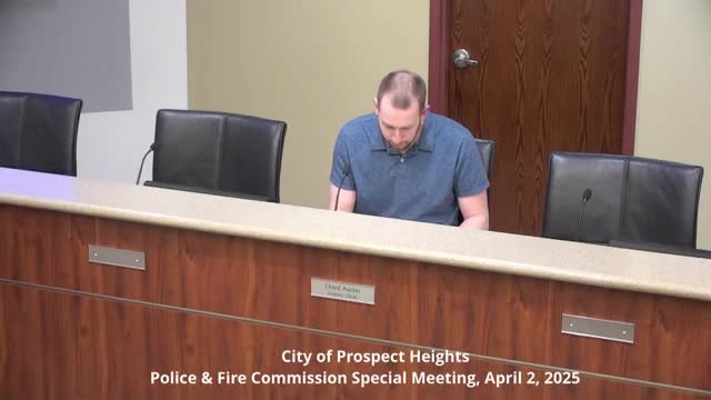 Prospect Heights Fire and Police Commission swears in Officer Ryan Hart and discusses community programs