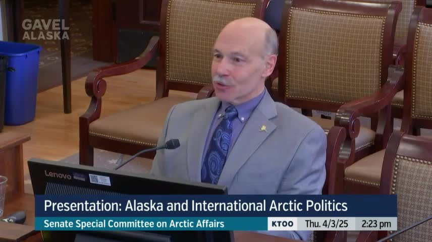 Senator discusses Alaska's unique role in Arctic Council and infrastructure challenges