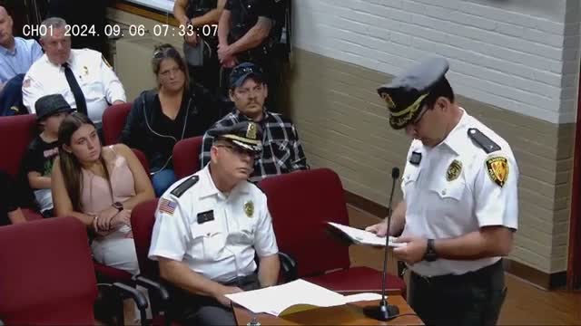 Glocester honors Officer Patrick Kramer for life‑saving tourniquet response