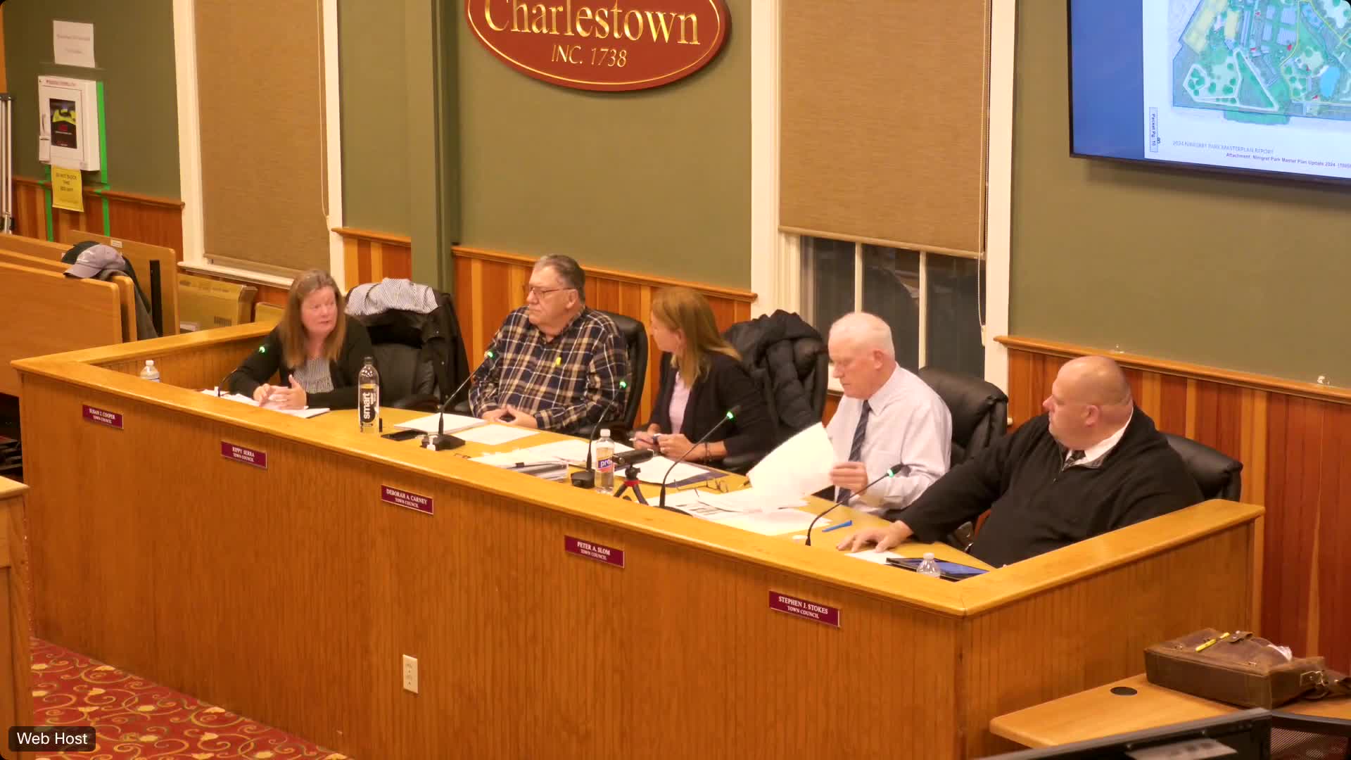 Charlestown council reviews 2024 Niinigrett Park utilization plan with community input