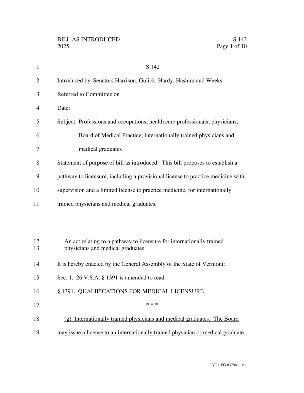 Vermont Board of Medical Practice outlines new licensing process for internationally trained physicians
