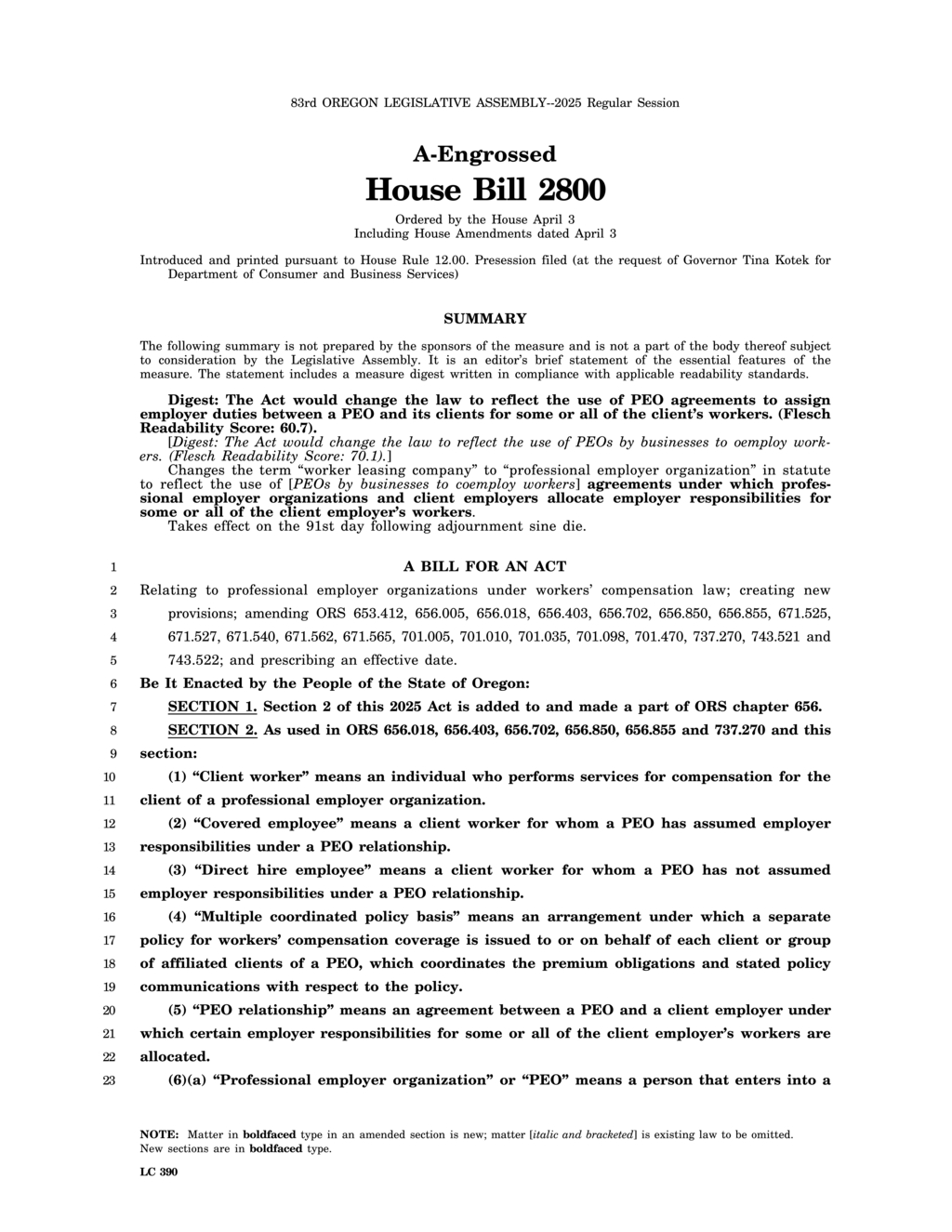 Oregon Construction Contractors Board revises independent contractor licensing regulations