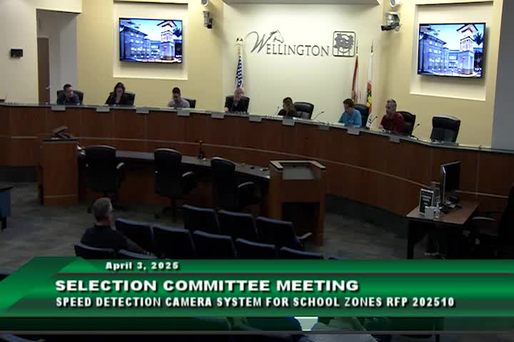 Selection committee recommends Genoptics for Wellington school-zone speed cameras; legal and scheduling concerns raised