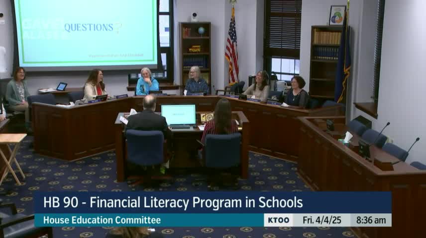 Anchorage School District supports financial literacy legislation during House Education meeting