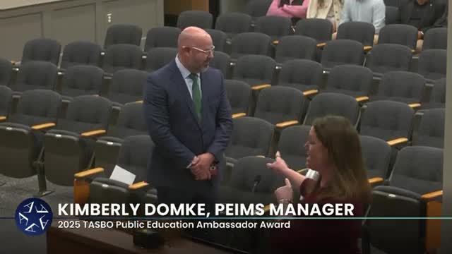 Arlington ISD honors PEIMS team contributions during board meeting