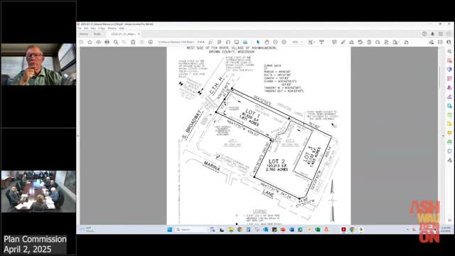 Ashwaubenon approves three‑lot certified survey map for West Point Center