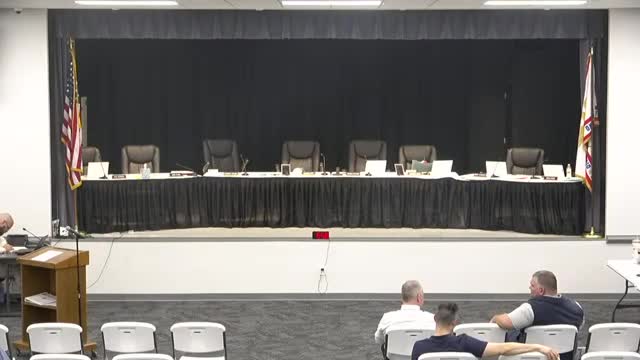 Votes at a glance: minutes approved, pickleball bid authorization passes; several items left on for later readings