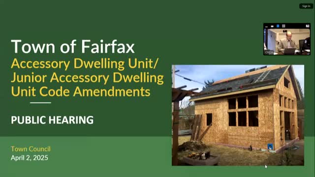 Fairfax council introduces ADU ordinance to align local rules with new state law, adds temporary amnesty and anonymous rent reporting