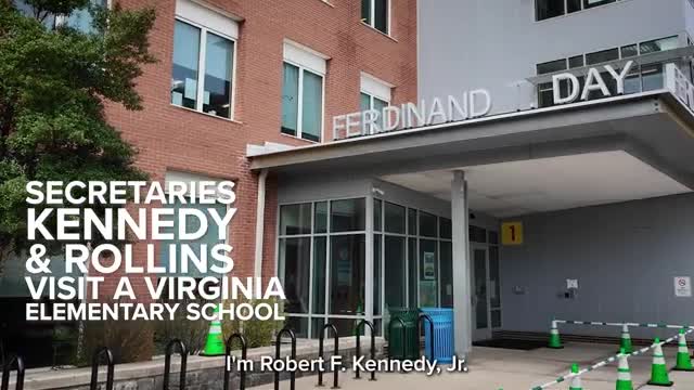 Secretary Kennedy and Rollins promote school nutrition program in Virginia