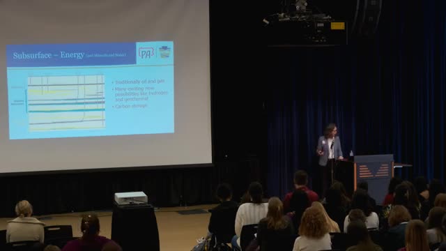 Speaker traces history of women in geosciences, offers career advice for students