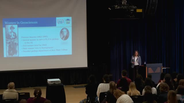 Doctor Blackmer highlights Florence Bascom's legacy in geoscience education