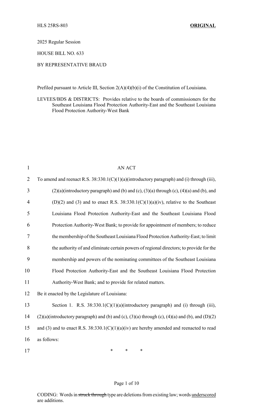 Louisiana law alters SLFP board term limits and nomination processes
