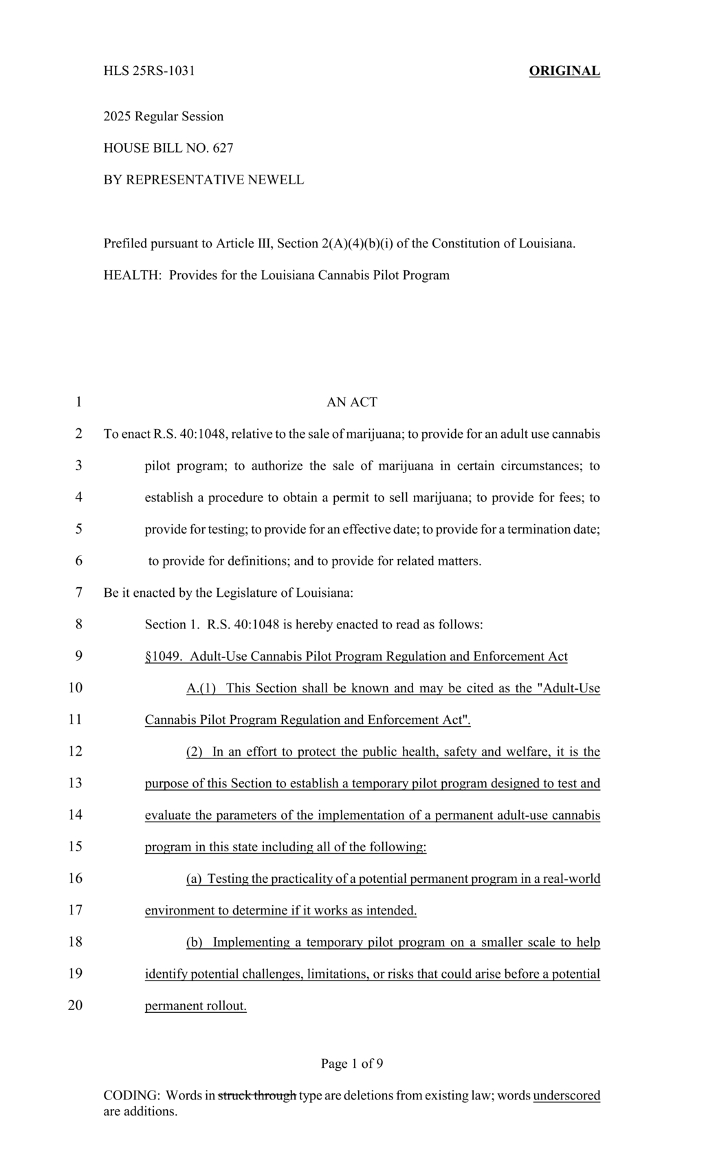 Louisiana Department announces pilot program for adult-use cannabis licensing starting January 2026