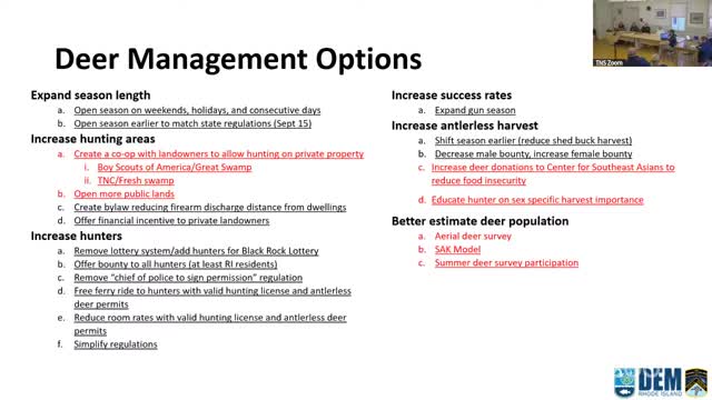 Block Island officials discuss deer management and disease risks amid health crisis