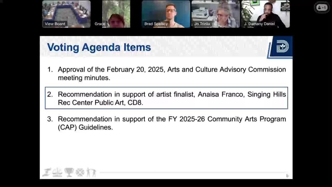 Commission approves artist concept for City Hills Recreation Center public artwork
