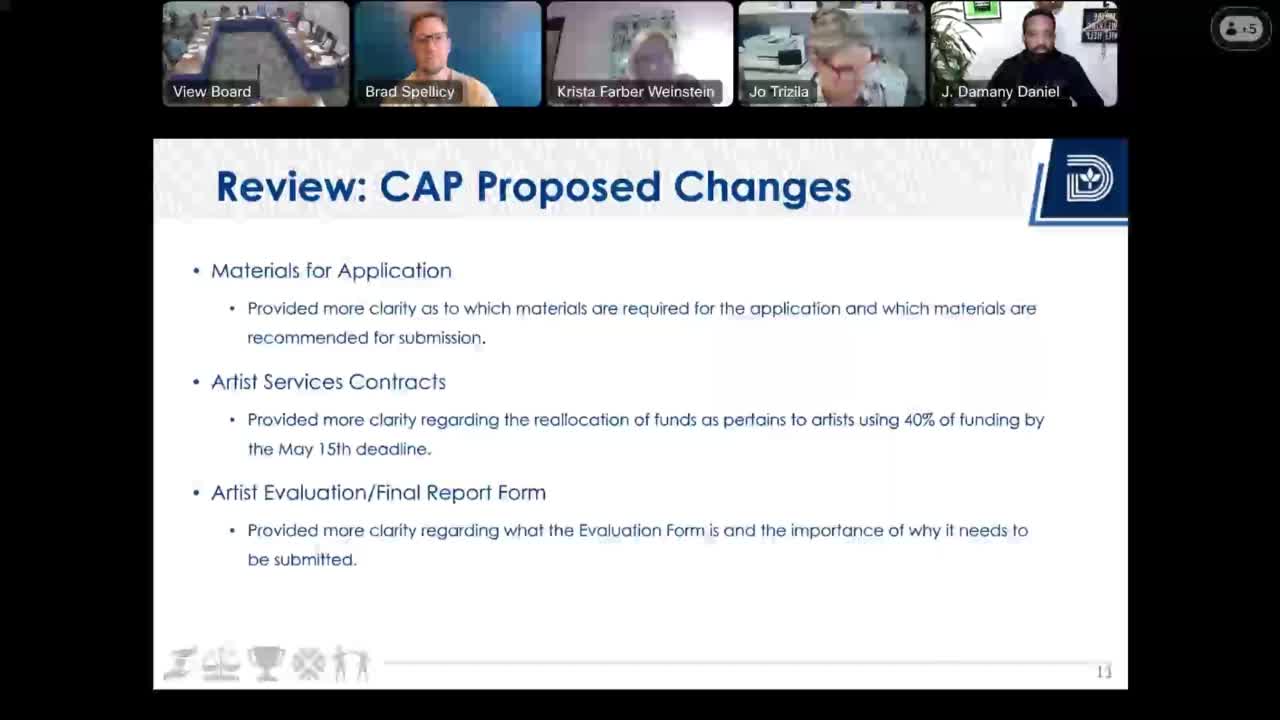 Commission approves CAP guidelines clarifying eligibility, contracts and evaluation rules