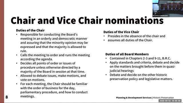 Boulder Landmarks Board swears in new member, holds orientation and program briefing