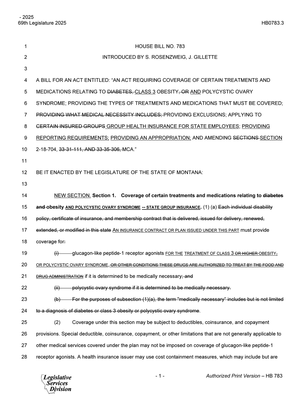 Montana Legislature amends COBRA coverage rules for officers' families