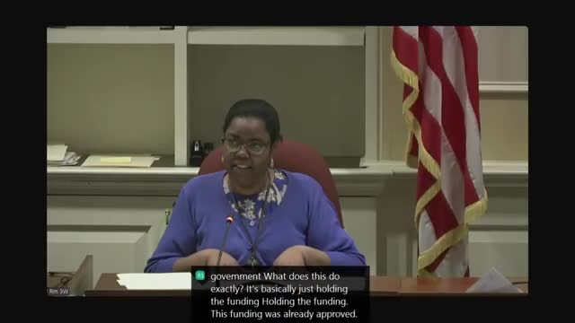 Committee clarifies $200 million redevelopment appropriation tied to potential FBI relocation