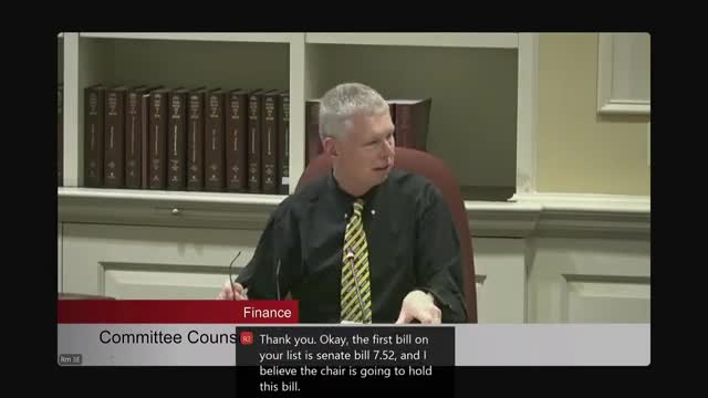 Finance Committee advances population-health fund and student telehealth license, holds PBM and Baltimore sheriff bargaining bills