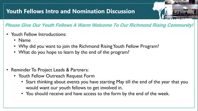 Committee adds two youth seats; Richmond Rising welcomes new youth fellows