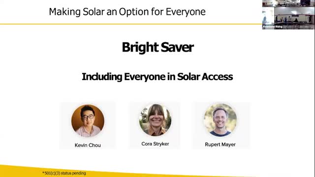 New nonprofit pitches removable "backyard" solar to Richmond; organizers seek 50 pilot households