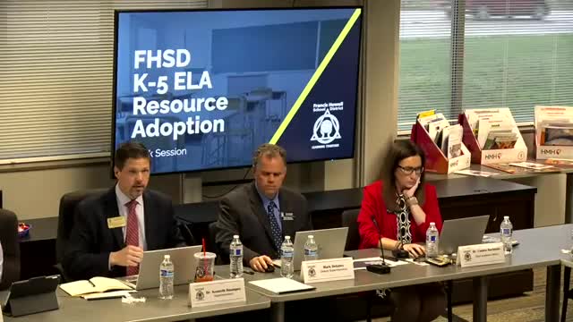 Francis Howell R‑III staff recommend HMH’s Into Reading as K‑5 ELA core; $2.29M purchase due to board in April