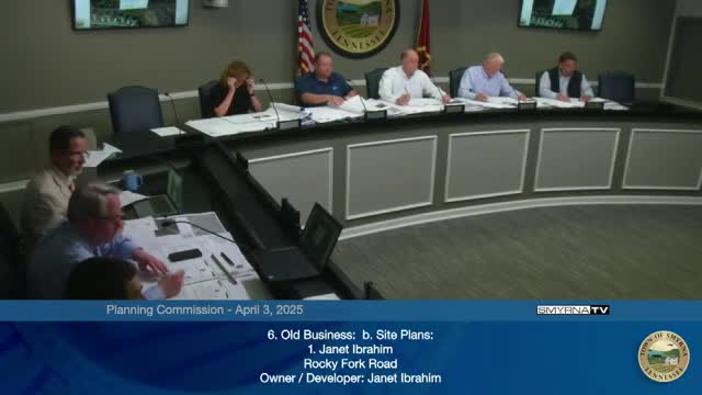 Commission approves 10-unit duplex site plan on Rocky Fork Road with outstanding landscaping and utility items