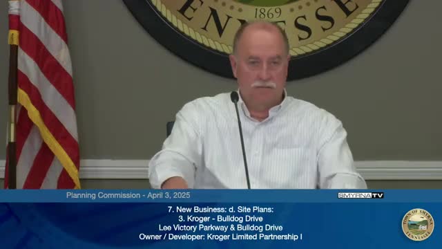 Planning commission approves Bulldog Drive preliminary plat and Kroger site plan as schools, traffic and buffering draw scrutiny
