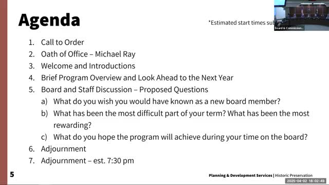 Boulder Landmarks Board swears in Michael Ray, outlines program priorities and upcoming preservation plan update