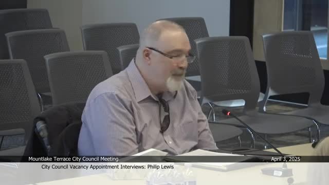 Candidate discusses Mountlake Terrace government spending and community diversity priorities