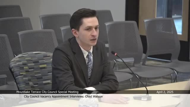 Candidate highlights community needs and government reforms in Mountlake Terrace interview