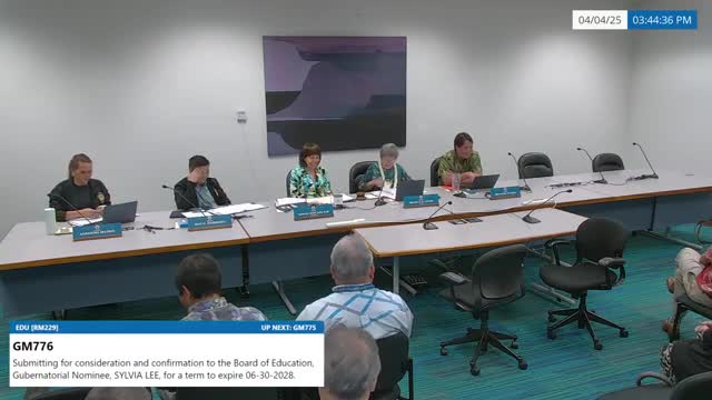 Senate education committee confirms three gubernatorial nominees to state education boards, defers one