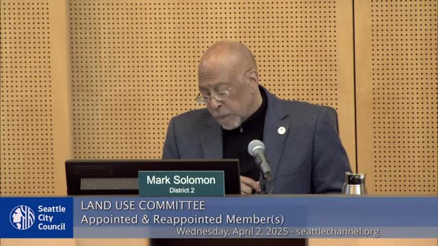 Committee confirms five nominees to Seattle’s Urban Forestry Commission