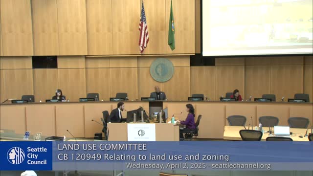 Committee reviews ADU compliance bill to align Seattle code with state law; follow-up on FAR and HB 1110 reconciliation expected
