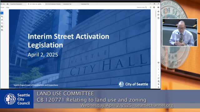 Council committee backs three-year interim rules to widen allowable street‑level uses downtown