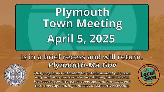 Plymouth Town Meeting establishes new cruise line fund and amends animal shelter bylaws